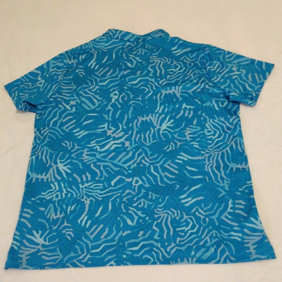 Nike. Blue Patterned Women's Shirt - Picture 2 of 9